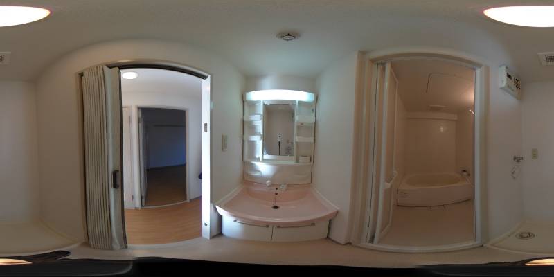 パノラマ画像洗面所