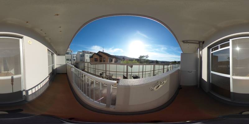 パノラマ画像バルコニー