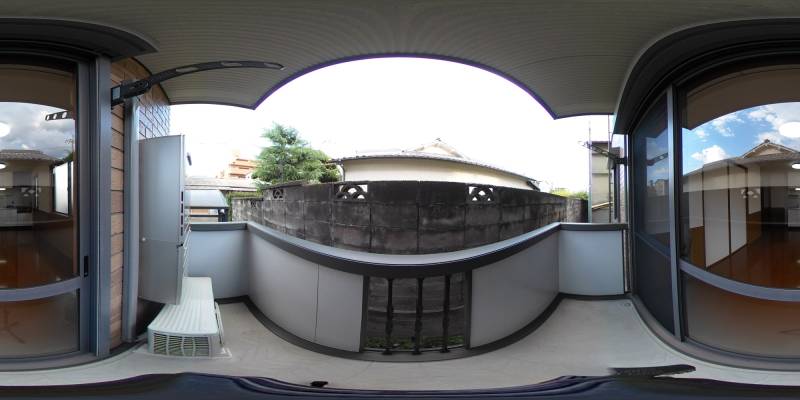 パノラマ画像バルコニー