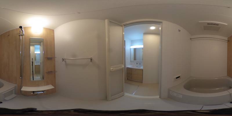 パノラマ画像バスルーム