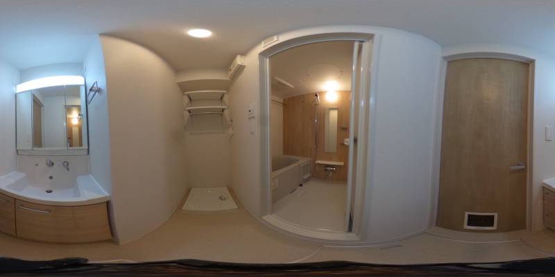 パノラマ画像洗面所