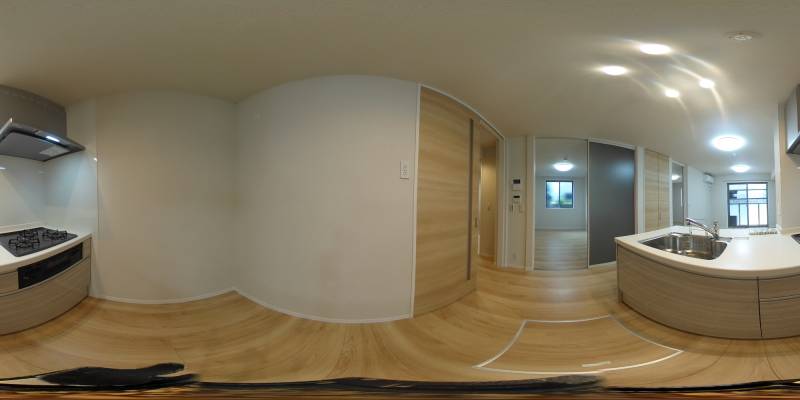 パノラマ画像キッチン