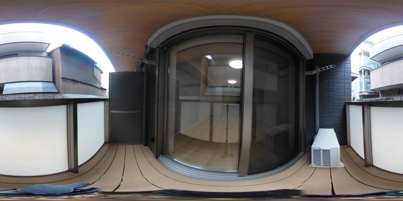 パノラマ画像バルコニー