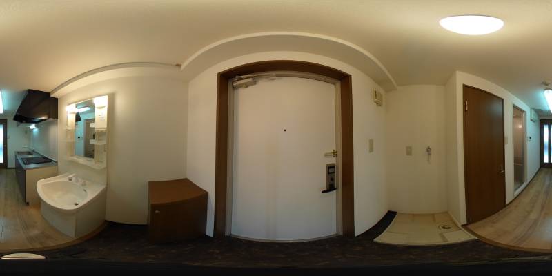 パノラマ画像寝室