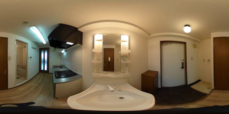 パノラマ画像洗面所