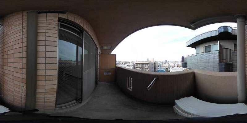 パノラマ画像バルコニー