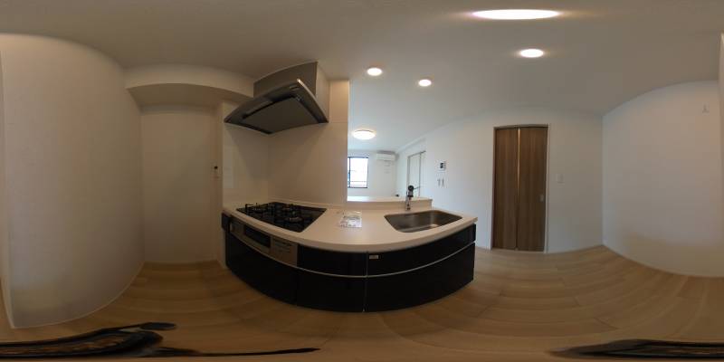 パノラマ画像キッチン