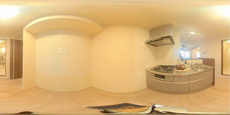 パノラマ画像キッチン