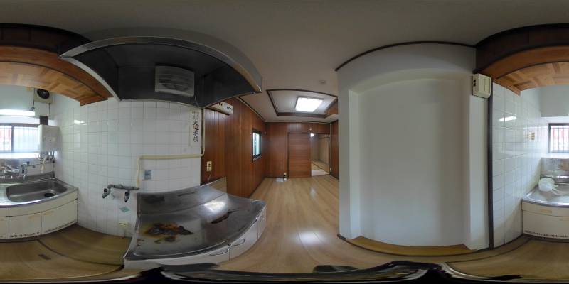 パノラマ画像キッチン