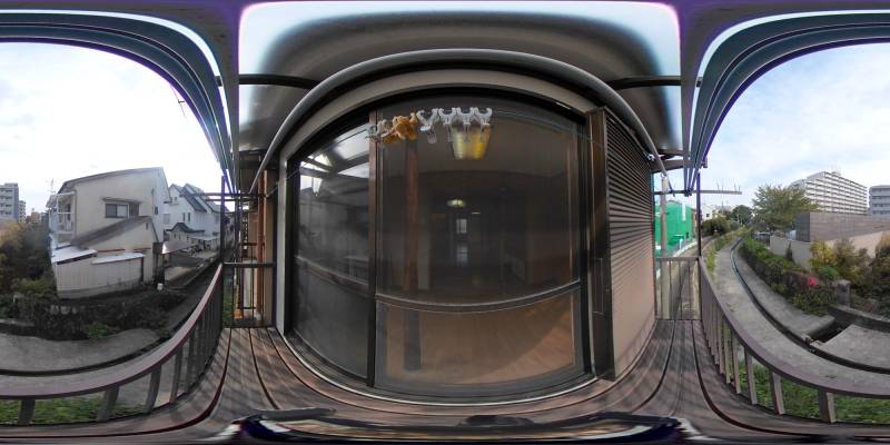 パノラマ画像バルコニー