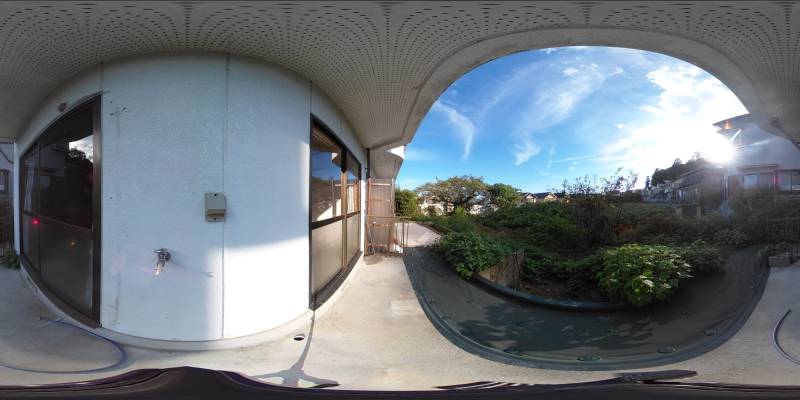 パノラマ画像バルコニー