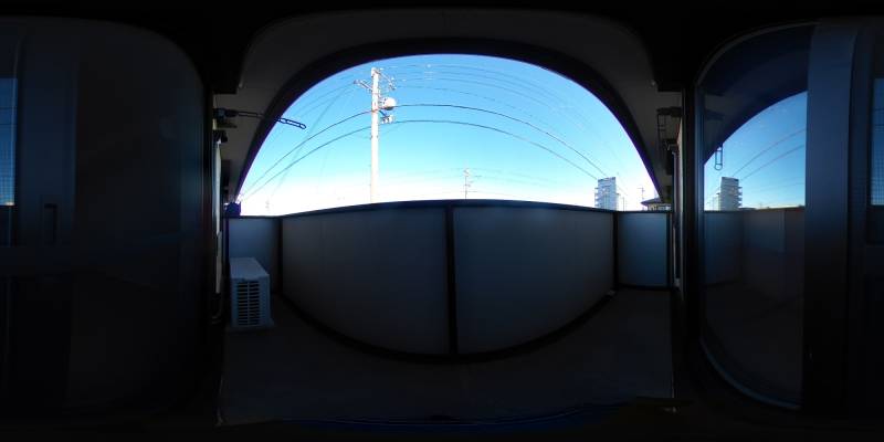 パノラマ画像バルコニー