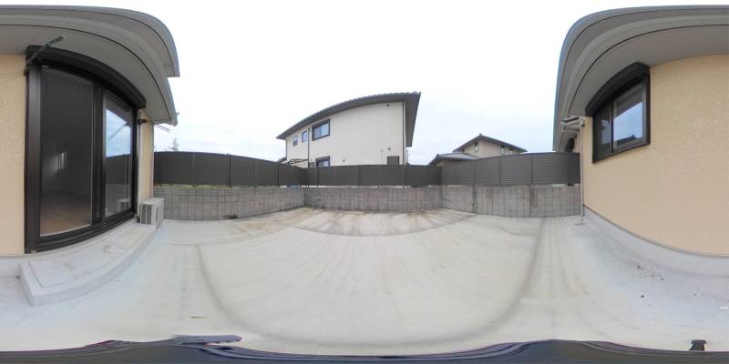 パノラマ画像庭