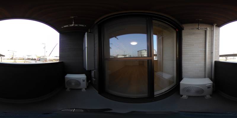 パノラマ画像バルコニー