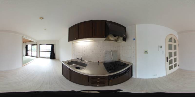 パノラマ画像キッチン