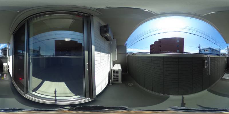 パノラマ画像バルコニー