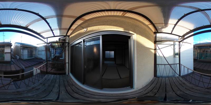 パノラマ画像バルコニー