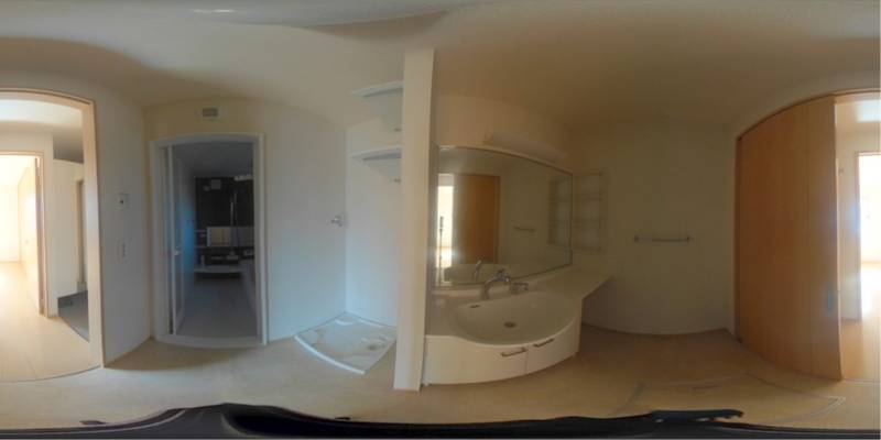 パノラマ画像洗面所