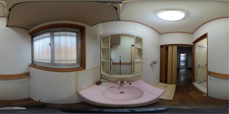 パノラマ画像洗面所