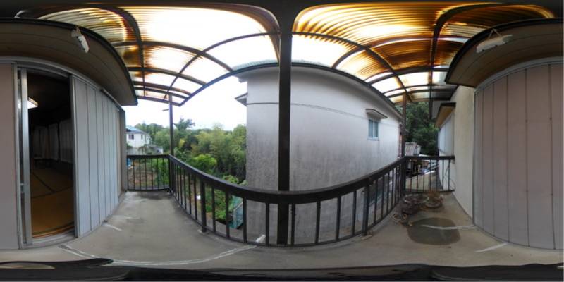 パノラマ画像バルコニー