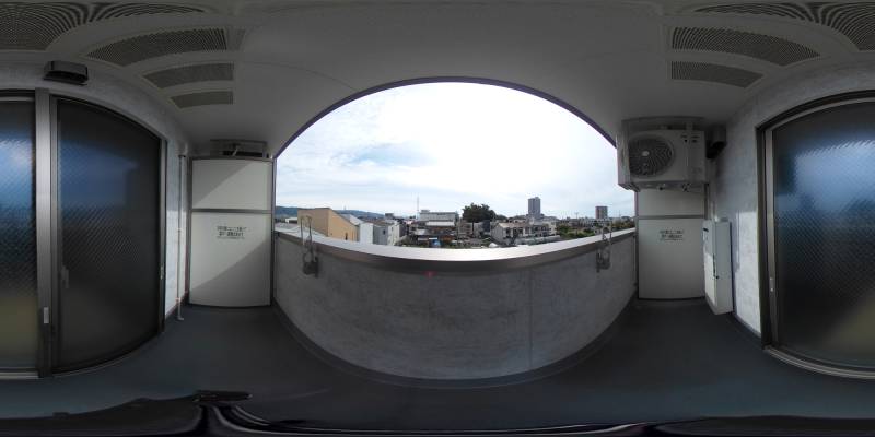 パノラマ画像バルコニー