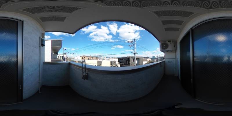 パノラマ画像バルコニー