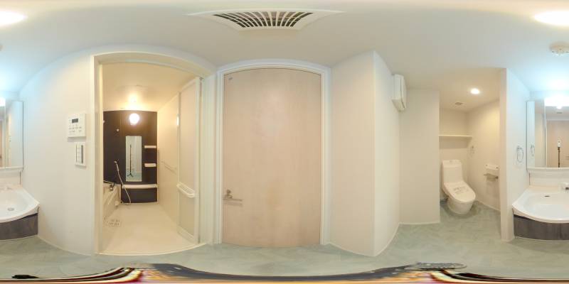 パノラマ画像洗面所