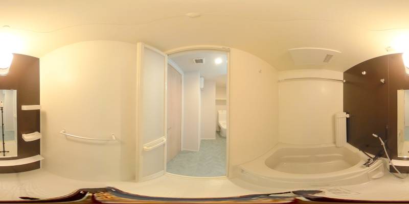 パノラマ画像バスルーム