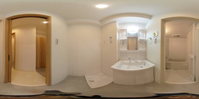 パノラマ画像洗面所