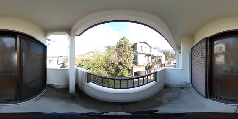 パノラマ画像バルコニー