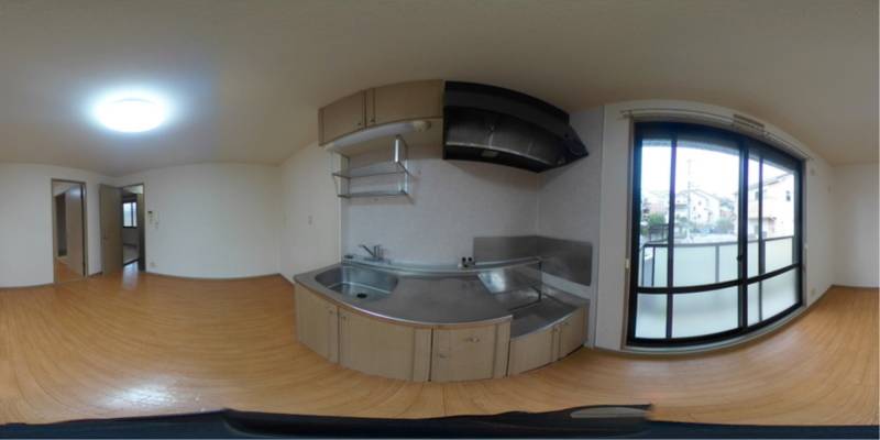 パノラマ画像キッチン