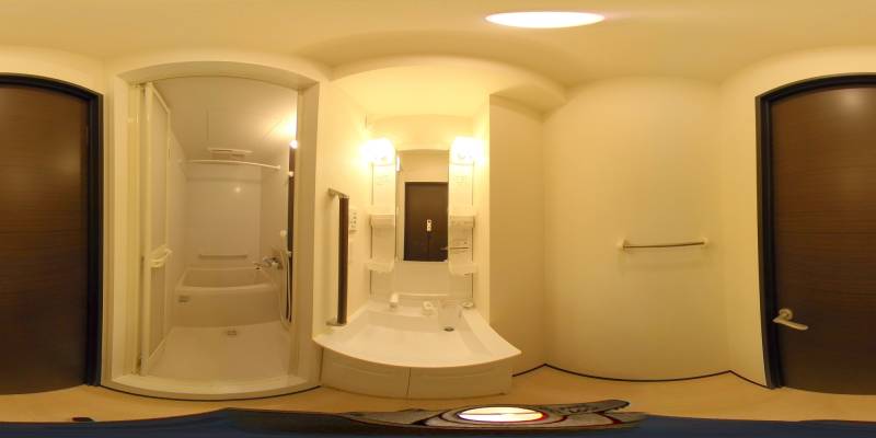 パノラマ画像洗面所