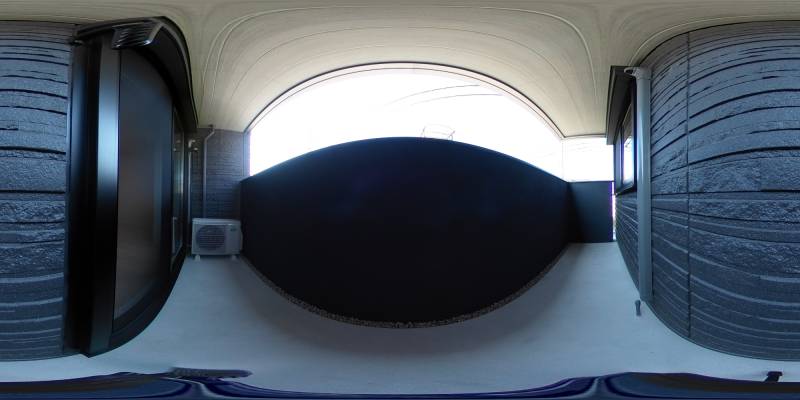 パノラマ画像バルコニー