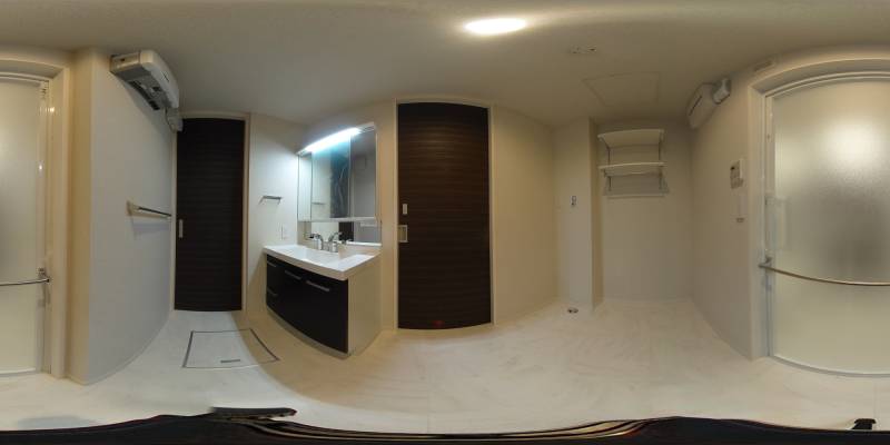 パノラマ画像洗面所