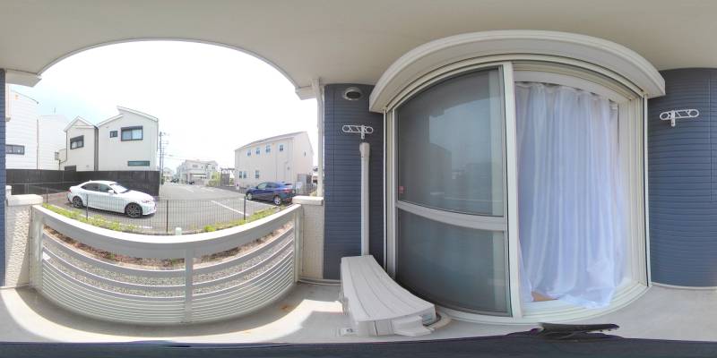 パノラマ画像バルコニー