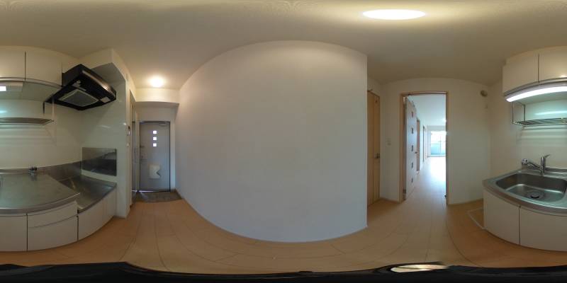 パノラマ画像キッチン