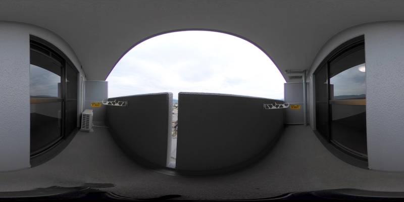 パノラマ画像バルコニー