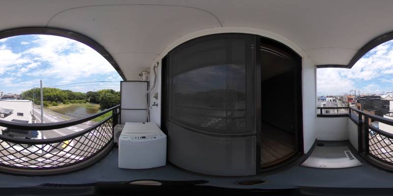 パノラマ画像バルコニー