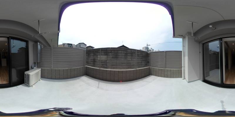 パノラマ画像バルコニー