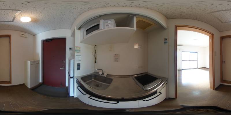 パノラマ画像キッチン