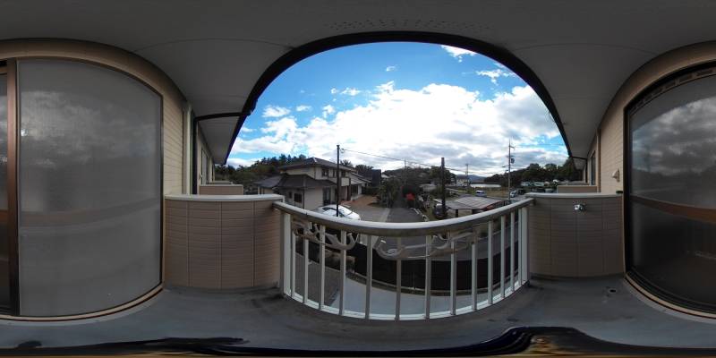 パノラマ画像バルコニー