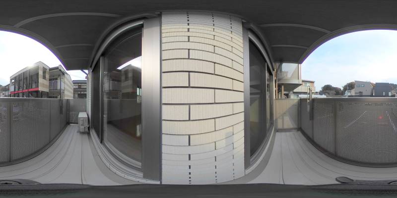 パノラマ画像バルコニー