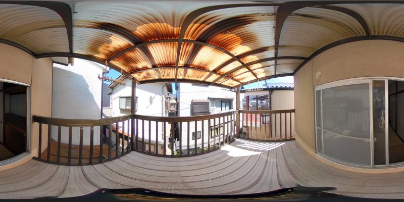 パノラマ画像バルコニー