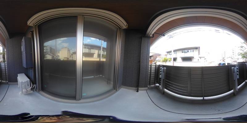 パノラマ画像バルコニー