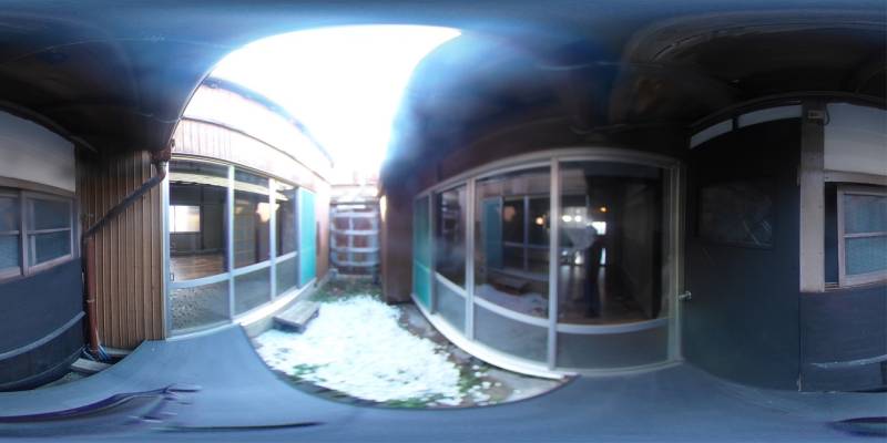 パノラマ画像庭