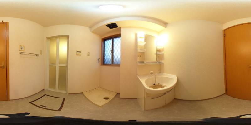 パノラマ画像洗面所