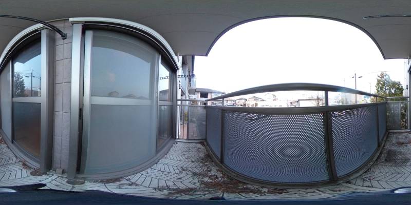 パノラマ画像バルコニー