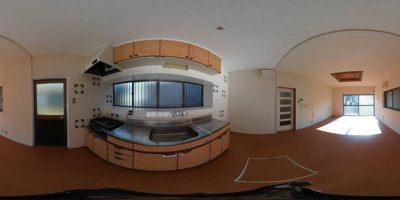 パノラマ画像キッチン