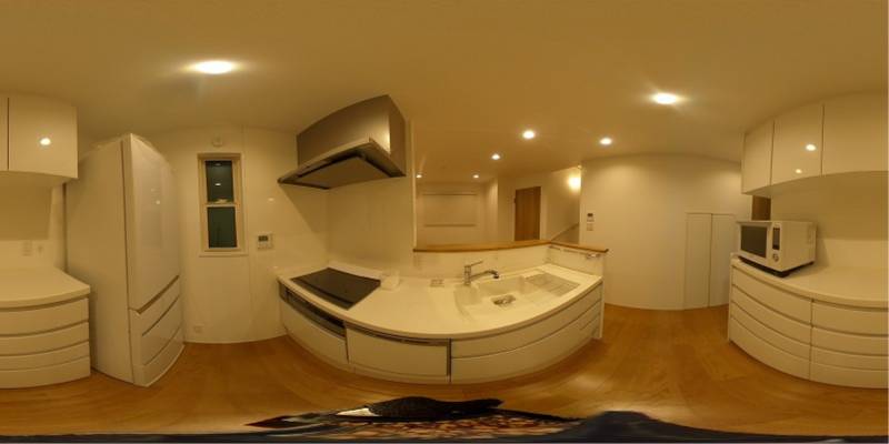 パノラマ画像キッチン