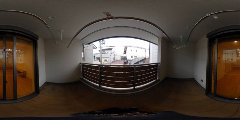 パノラマ画像バルコニー
